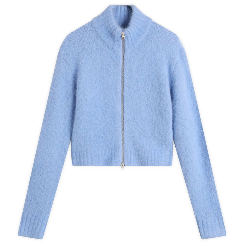 Sveter Samsoe Samsoe Sajeanne Cropped Zip Cardigan Modrá | F24400072-164020TCX