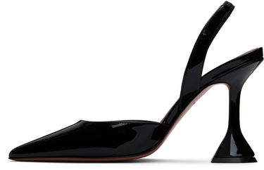 Tenisky a topánky Amina Muaddi Amina Muaddi Holli Sling Heels Čierna | HOLLI SLING PATENT, 2