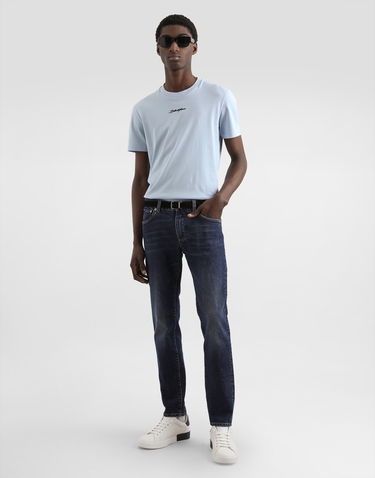 Džínsy Dolce & Gabbana Dolce & Gabbana Slim-Fit Stretch Jeans Modrá | GY07CDG8NI7S9001, 3