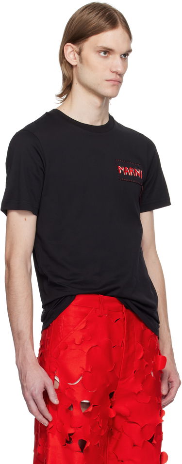 Tričko Marni Marni Logo Patch T-Shirt Fialová | HUMU0198X0 UTC446, 4