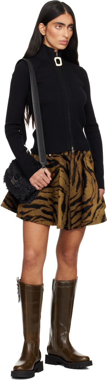 Tenisky a topánky GANNI High Tall Leather Buckle Boots with Chunky Sole Hnedá | S3023, 4