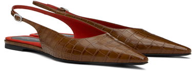 Tenisky a topánky Stella McCartney Elsa Slingback Ballerina Flats Hnedá | 810500AP0AU0, 3