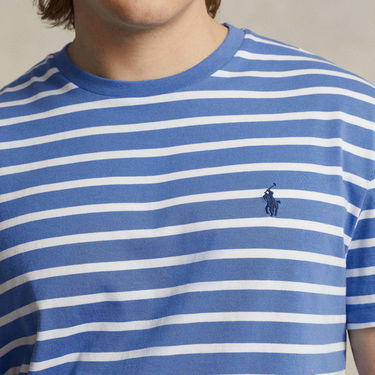 Tričko Polo by Ralph Lauren Polo Ralph Lauren Gestreiftes Classic-Fit Jersey-T-Shirt - New England Modrá | 710934662002, 0