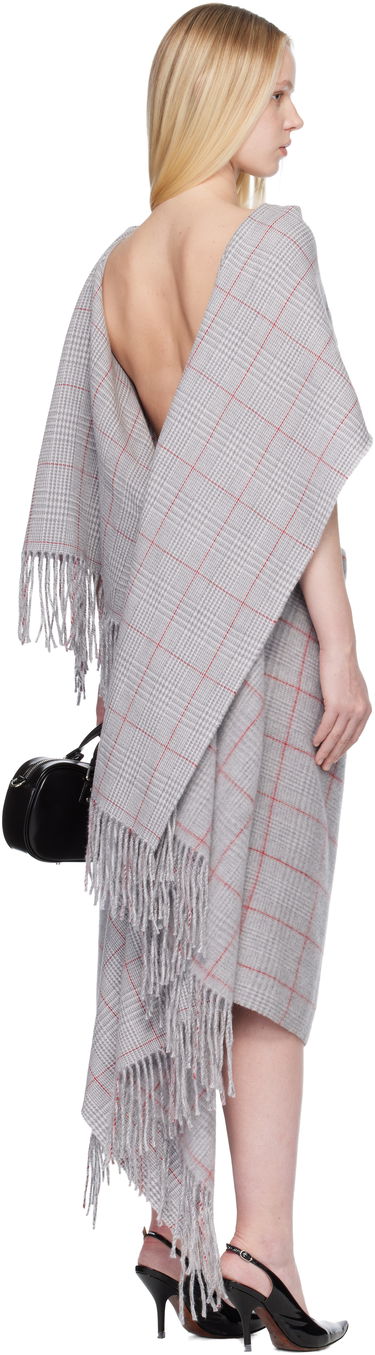 Šaty Jean Paul Gaultier Jean Paul Gaultier Wool Scarf Maxi Dress Šedá | 25/04-W-DR083-W047-080230, 2