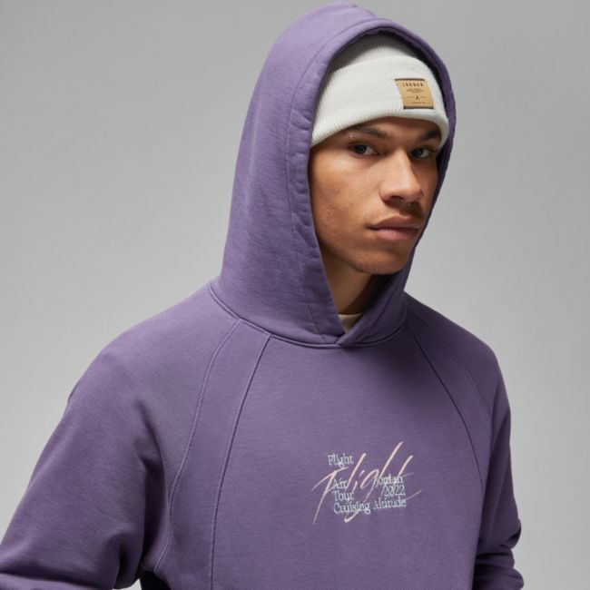 Mikina Jordan Flight Heritage Pullover Hoodie Fialová | DM1394-553, 1