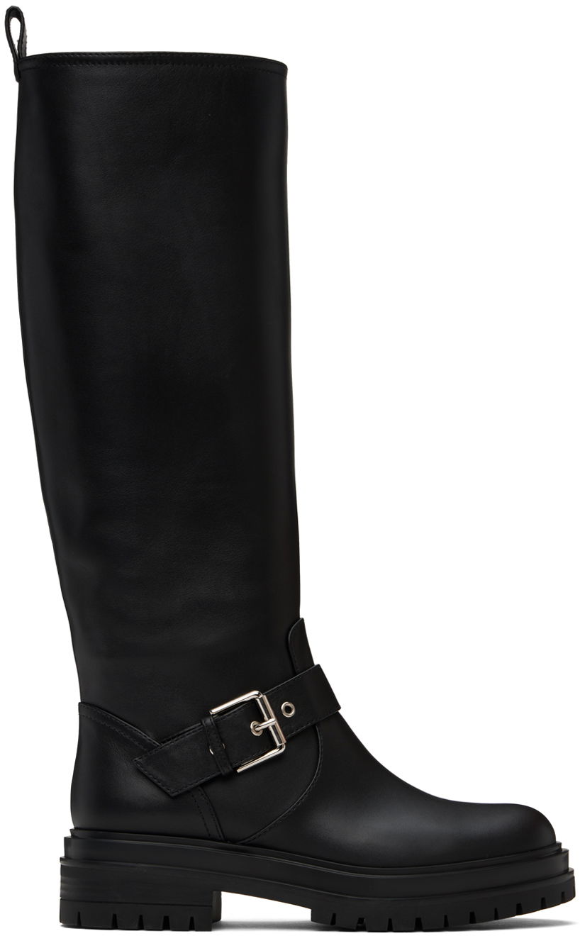 Tenisky a topánky Gianvito Rossi Thiago Tall Leather Boots Čierna | G80151-20GOM-VGI, 0