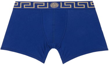 Boxerky Versace Greca Border Long Boxers Modrá | AU10028_1A10011, 0