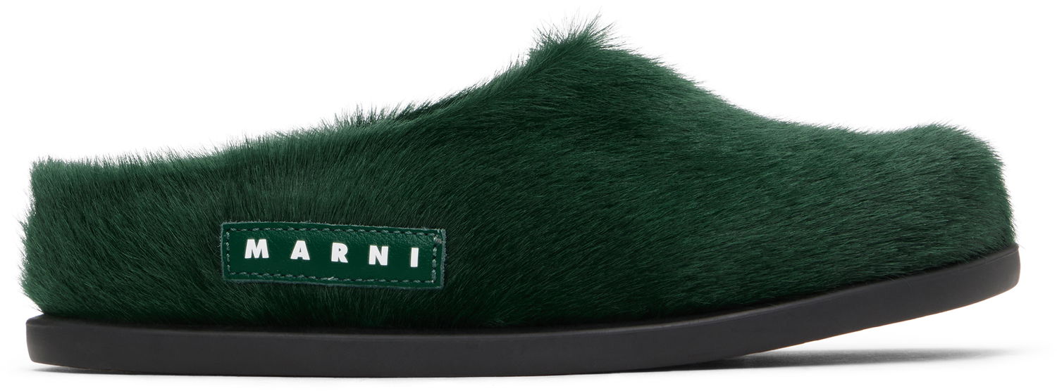 Tenisky a topánky Marni Marni Fussbett Sabot Mules Zelené | 75333, 0