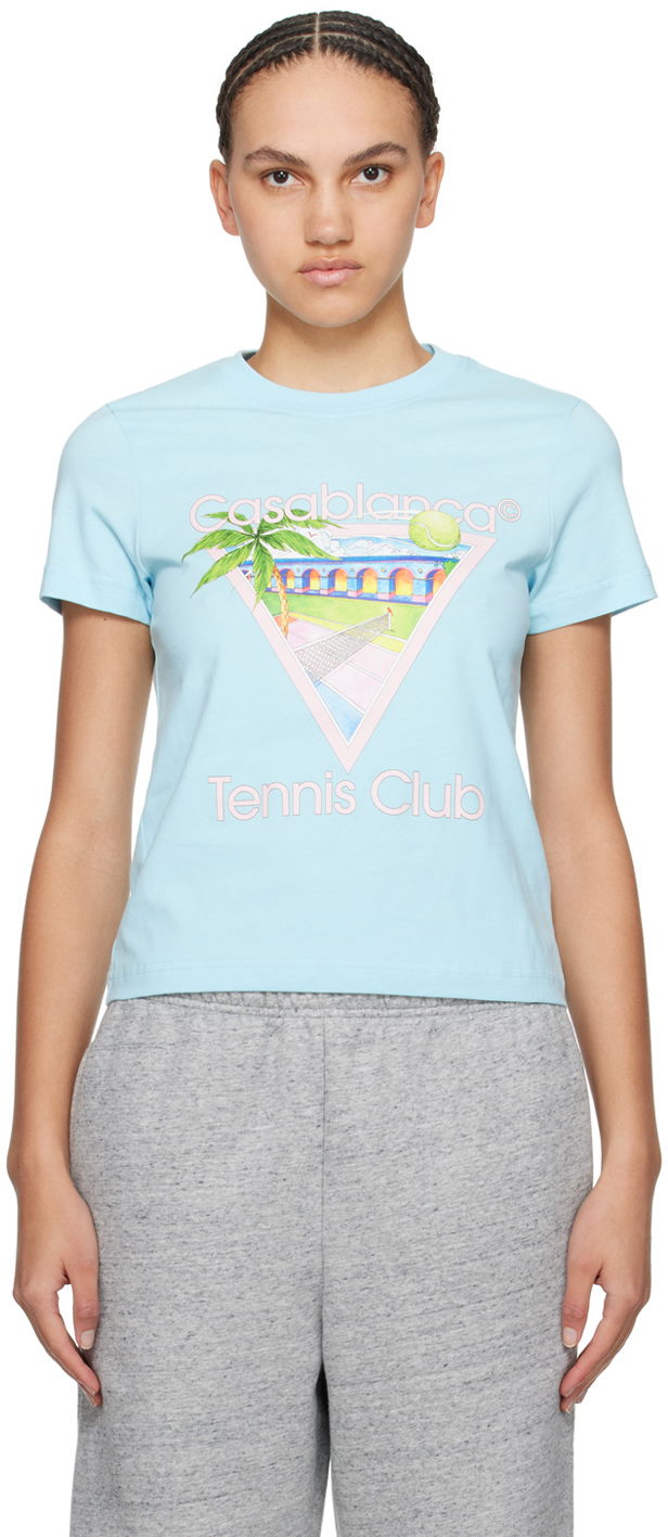 Tričko Casablanca Tennis Club Icon T-Shirt Modrá | WPS24-JTS-020-03, 0