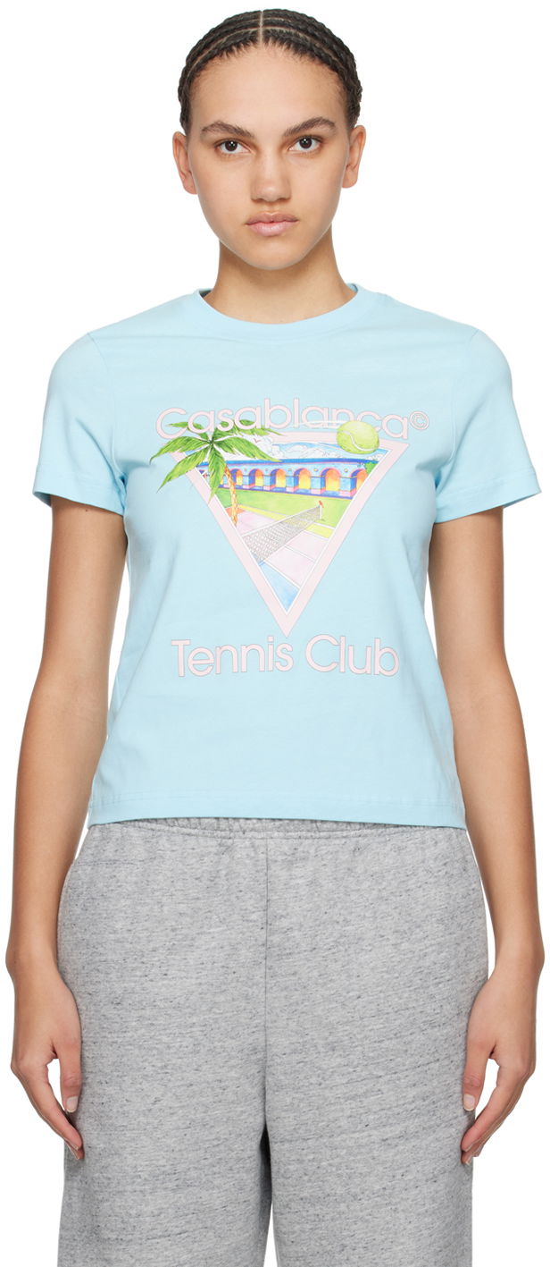 Tričko Casablanca Tennis Club Icon T-Shirt Modrá | WPS24-JTS-020-03