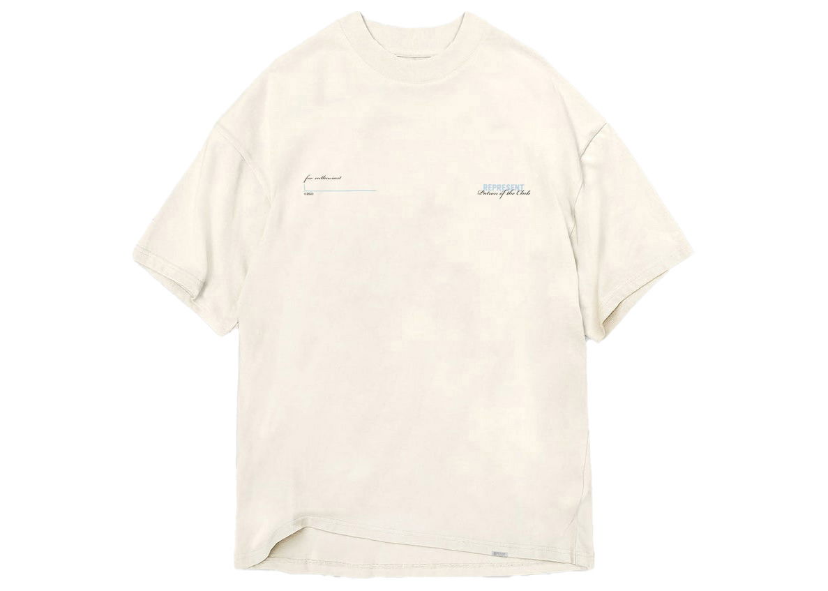 Tričko Represent Clo Represent Patron Of The Club T-Shirt Flat White Béžová | MLM488-477, 0