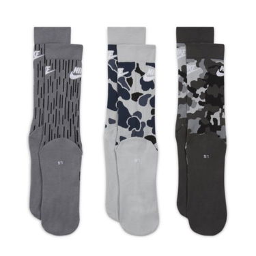 Ponožky Nike Everyday Essential Crew Socks (3 Pairs) Šedá | DH3414-902, 0