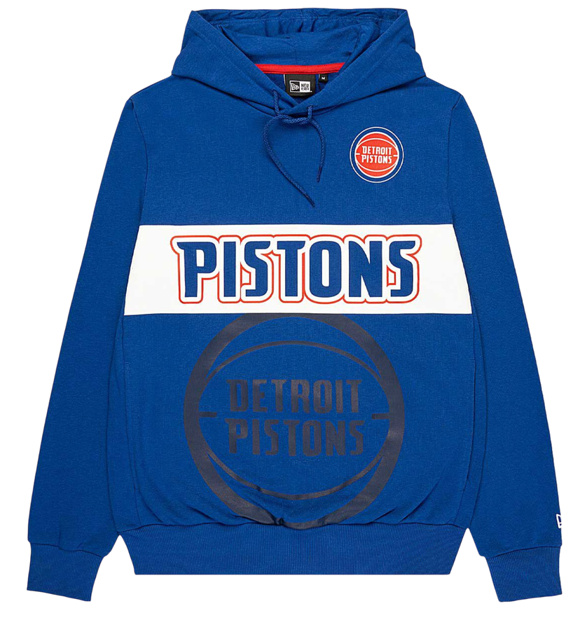 Mikina New Era Detroit Pistons NBA Wordmark Hoody Modrá | 60361893-60361893