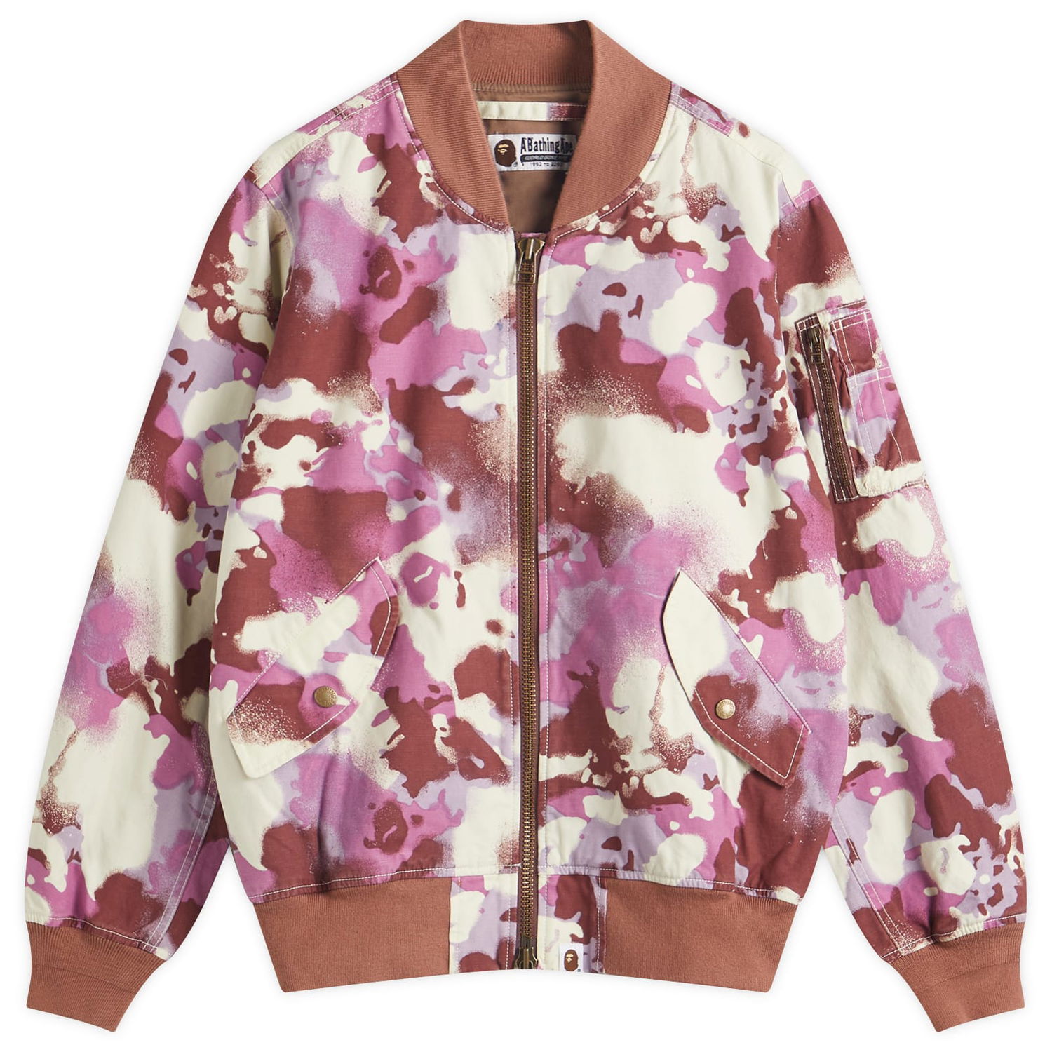 Bomber bunda BAPE Bathing Ape Map Camo Bomber Jacket Ružová | 001LJL302001L-PNK, 1