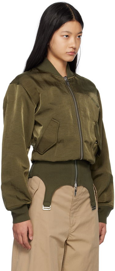 Bomber bunda Dion Lee Convertible Rib Reversible Bomber Jacket Zelené | C4033R23, 1