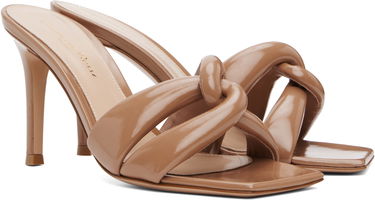 Tenisky a topánky Gianvito Rossi Amour Twisted Strap Heeled Sandals Béžová | G10012-85RIC-NUI, 3