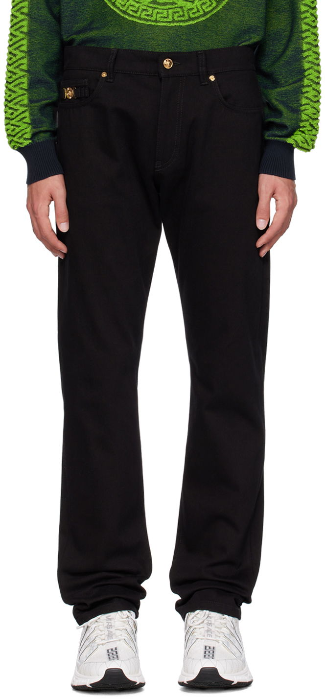 Džínsy Versace Zip-Fly Čierna | 1010816_1A07702, 0
