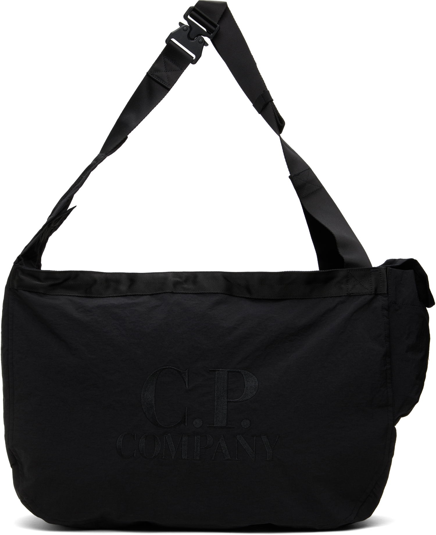 Taška cez rameno C.P. Company Paper Touch Zipped Shoulder Bag Čierna | 18CMAC227A-110188G, 0