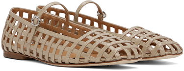 Starostlivosť o obuv Aeyde Aeyde Uma Caged Mary-Jane Ballerina Flats Béžová | A11-FL-RKLS8 FL68-FW24-957-066, 3