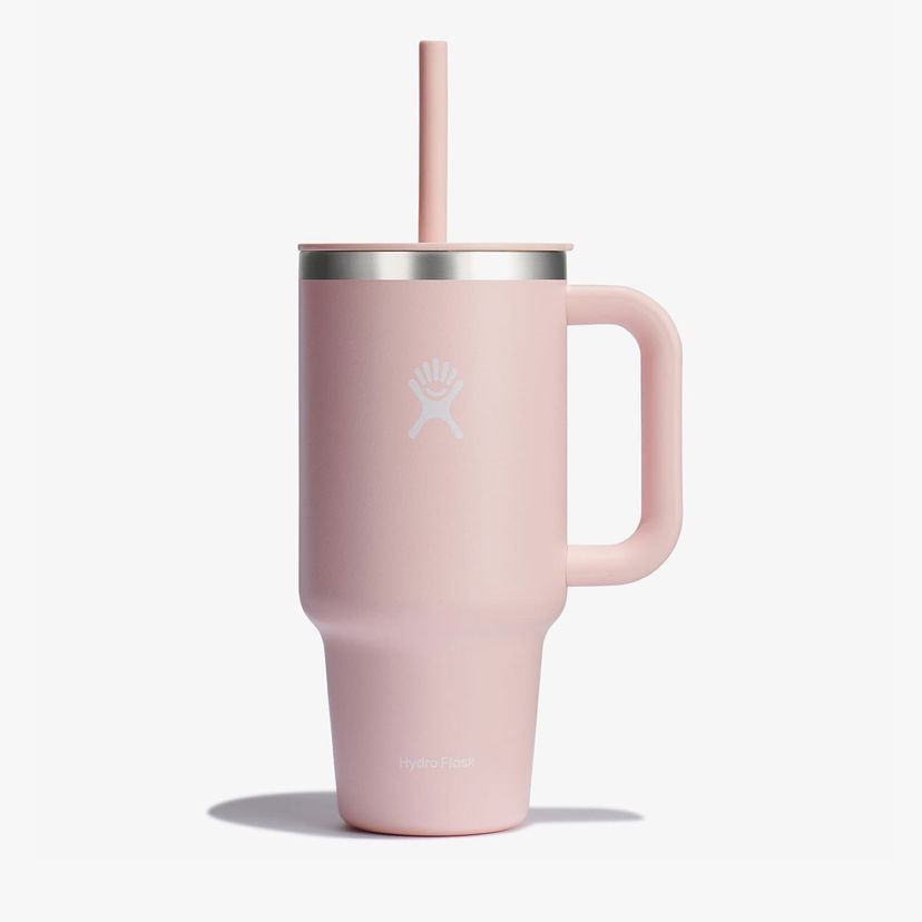 Fľaše Hydro Flask 946ml Travel Tumbler with Handle and Straw Trillium Universal Ružová | TT32PSC678