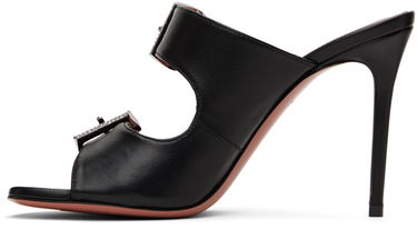 Doplnky Amina Muaddi Amina Muaddi Millie Heeled Sandals Čierna | MILLIE SLIPPER ST NAPPA, 2