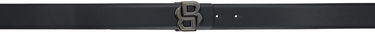 Opasok BOSS Black Leather Belt With Monogram Buckle Čierna | 50517460, 0