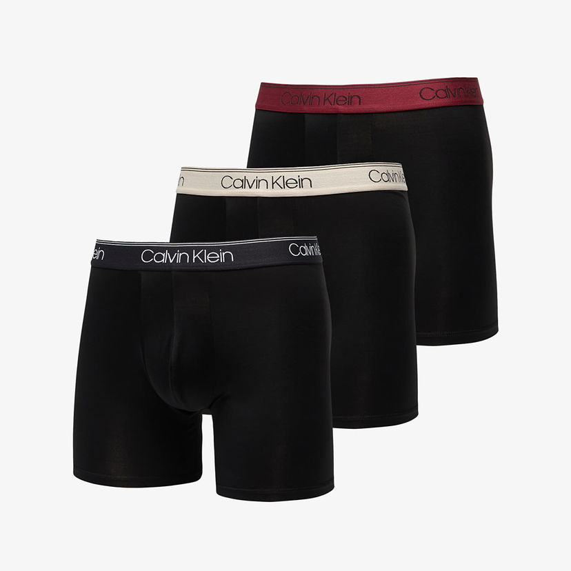 Boxerky CALVIN KLEIN Microfiber Stretch Boxer Brief 3-Pack Čierna | NB2570A Q84