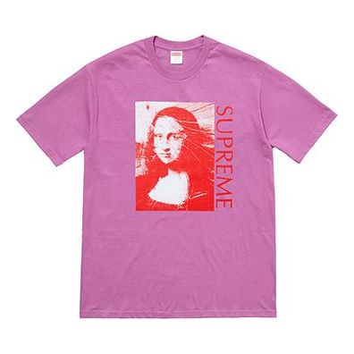 Tričko Supreme Mona Lisa Print T-Shirt Fialová | SUP-SS18-447