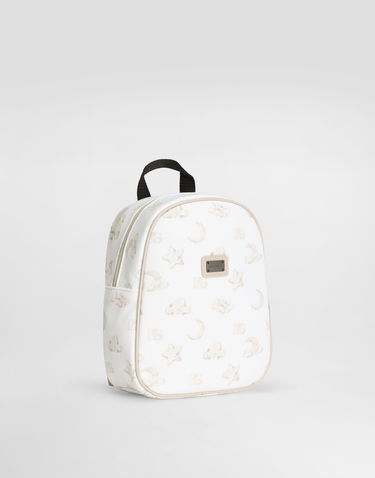 Batoh Dolce & Gabbana Dolce & Gabbana Sweatshirt-Fabric Moon and Stars Print Backpack Biela | EM0141AT681HA5LC, 1