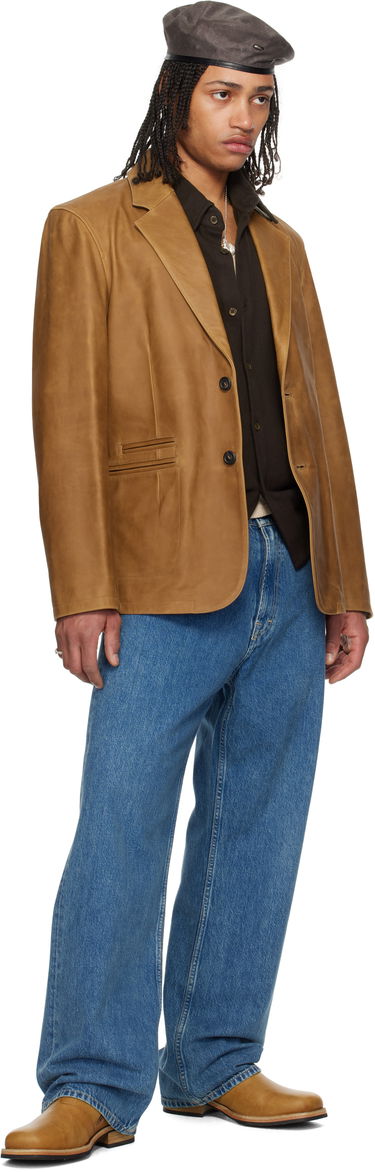 Bunda OUR LEGACY Our Legacy Opening Leather Blazer Hnedá | M2259OBL, 3