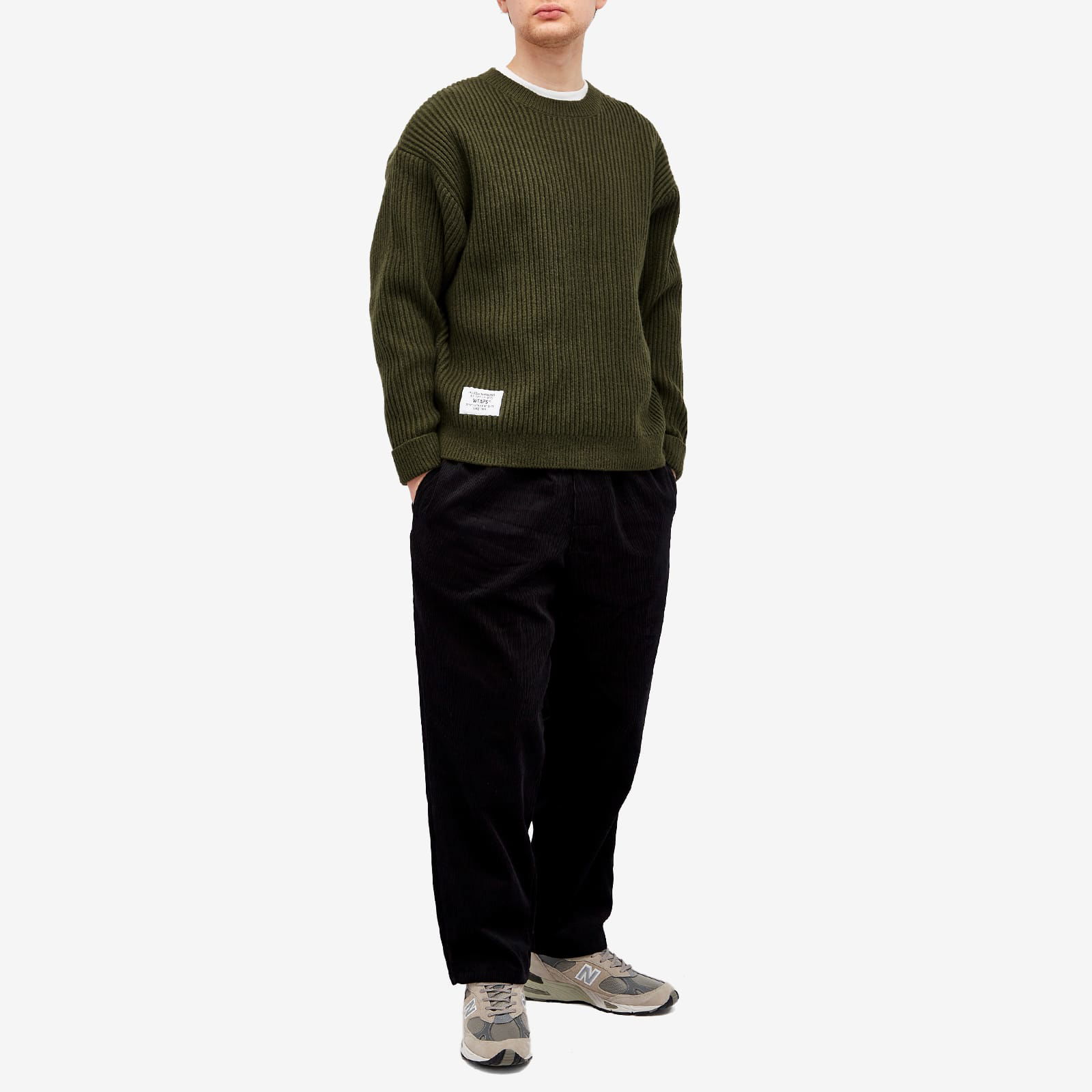 WTAPS 06 Heavy Ribbed Knit Sweater, Size Large