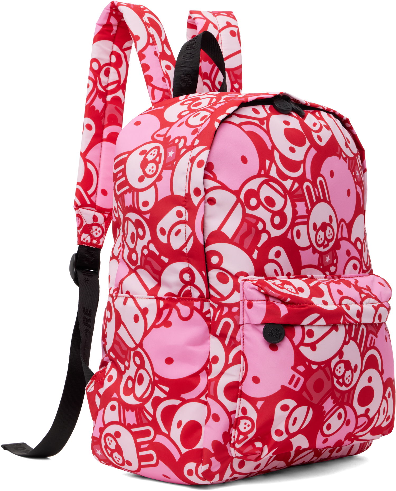 Batoh BAPE A Bathing Ape ABC Milo All Friends Medium Backpack Červená | 0MXBGW4274XXO, 1