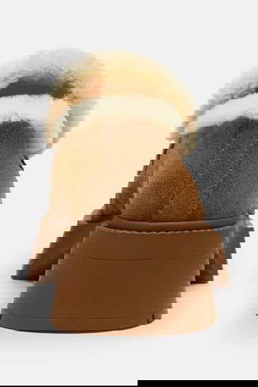 Tenisky a topánky Coach Leah Platform Suede Shearling Loafers Hnedá | CCH84.PP1, 3