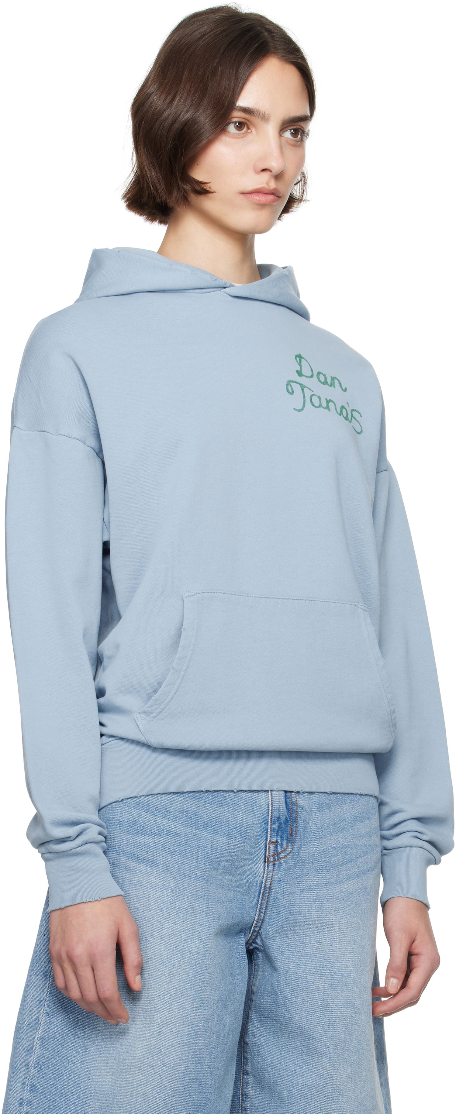 Mikina RE/DONE Re/Done Modern 'Dan Tanas House' Hoodie Modrá | 488-08UGHD006, 1