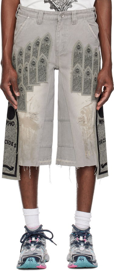 Šortky Who Decides War Who Decides War Patch Arched Carpenter Shorts Šedá | 1120910021SS25, 0
