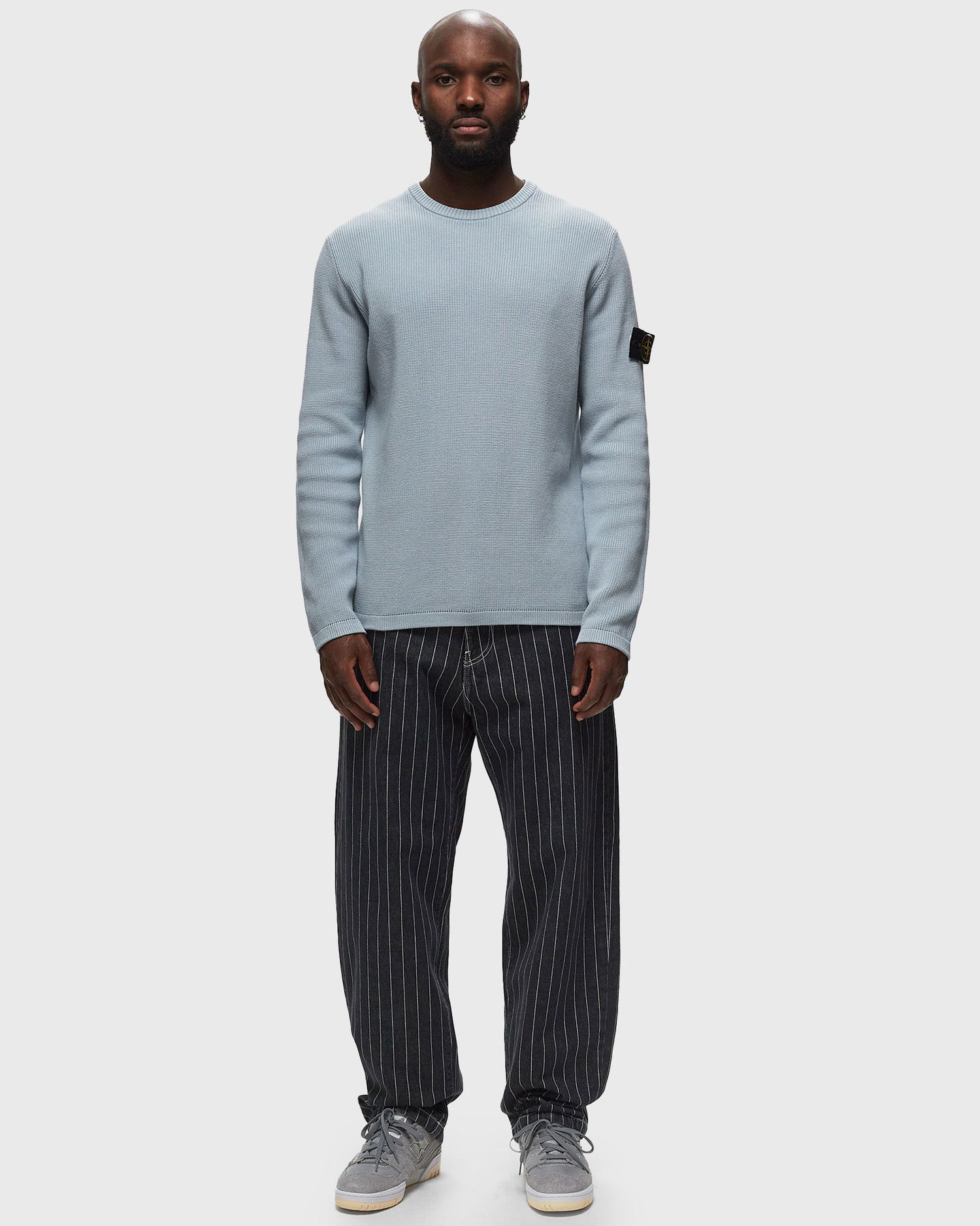Sveter Stone Island Patch Crewneck Modrá | 8015514D8.V0041, 1