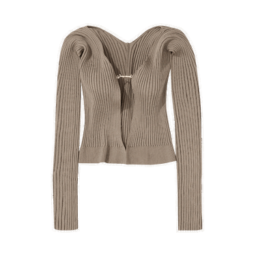 Sveter Jacquemus La Maille Pralu Longue Cardigan Hnedá | 223KN500 2190 180, 0