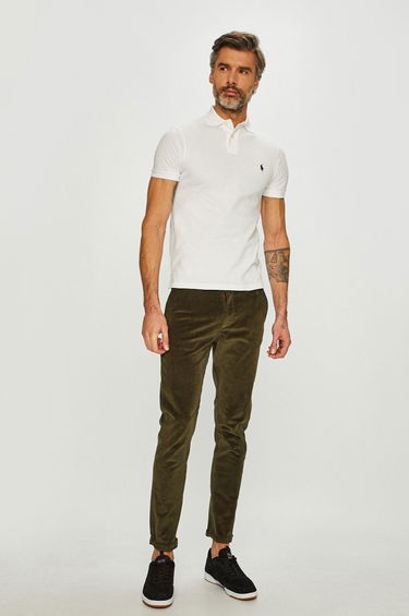 Polo tričko Polo by Ralph Lauren Custom Fit Polo Biela | 710548797001, 3