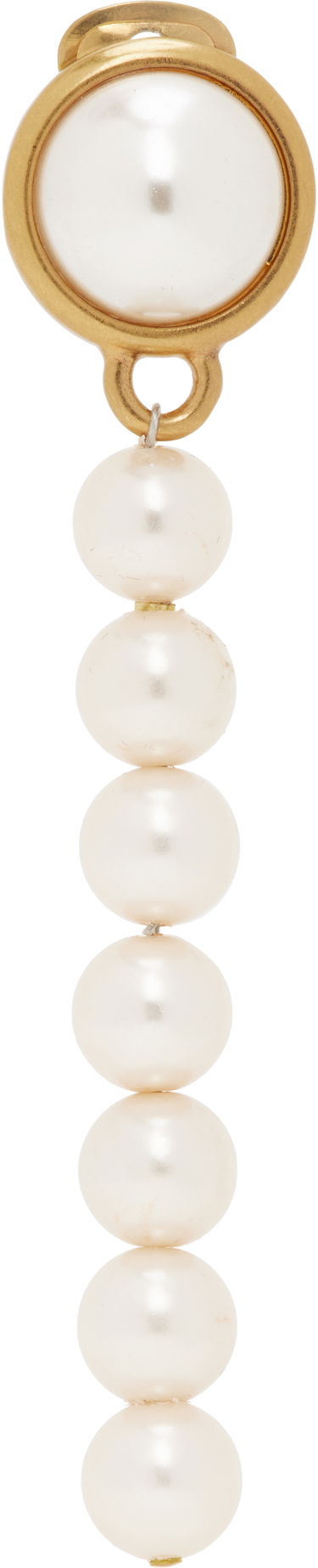 Náušnice Moschino Moschino Faux-Pearl Drop Earring Biela | 25121913584151006, 0
