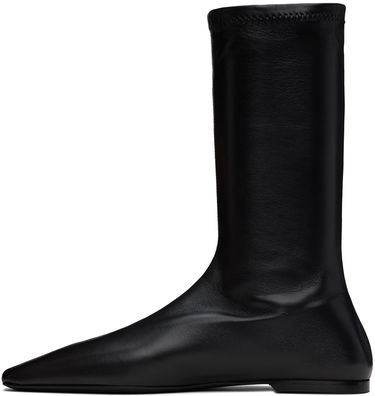 Oblečenie TOTEME TOTEME 'The Sock' Stretch Leather Boots Čierna | 244-WAS0160-LE0089, 2