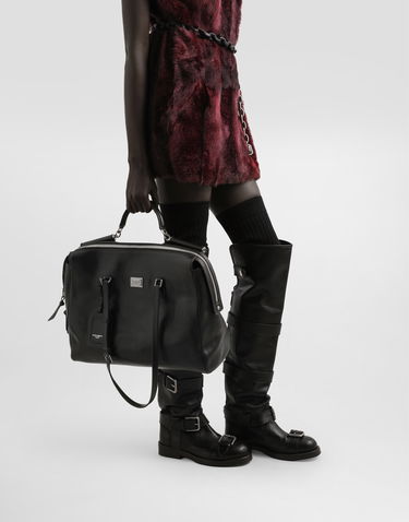 Taška cez rameno Dolce & Gabbana Dolce & Gabbana Vittoria Leather Shoulder and Crossbody Bag Čierna | BB7845AW11880999, 1