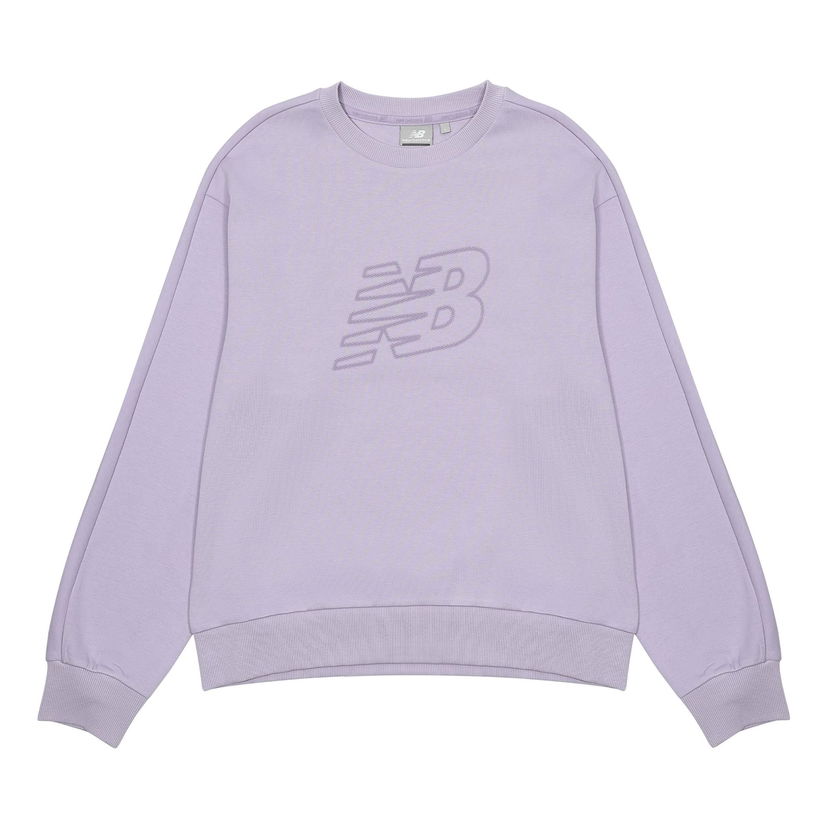 Mikina New Balance New Balance Logo Sweatshirt Fialová | 5CC39752-DV