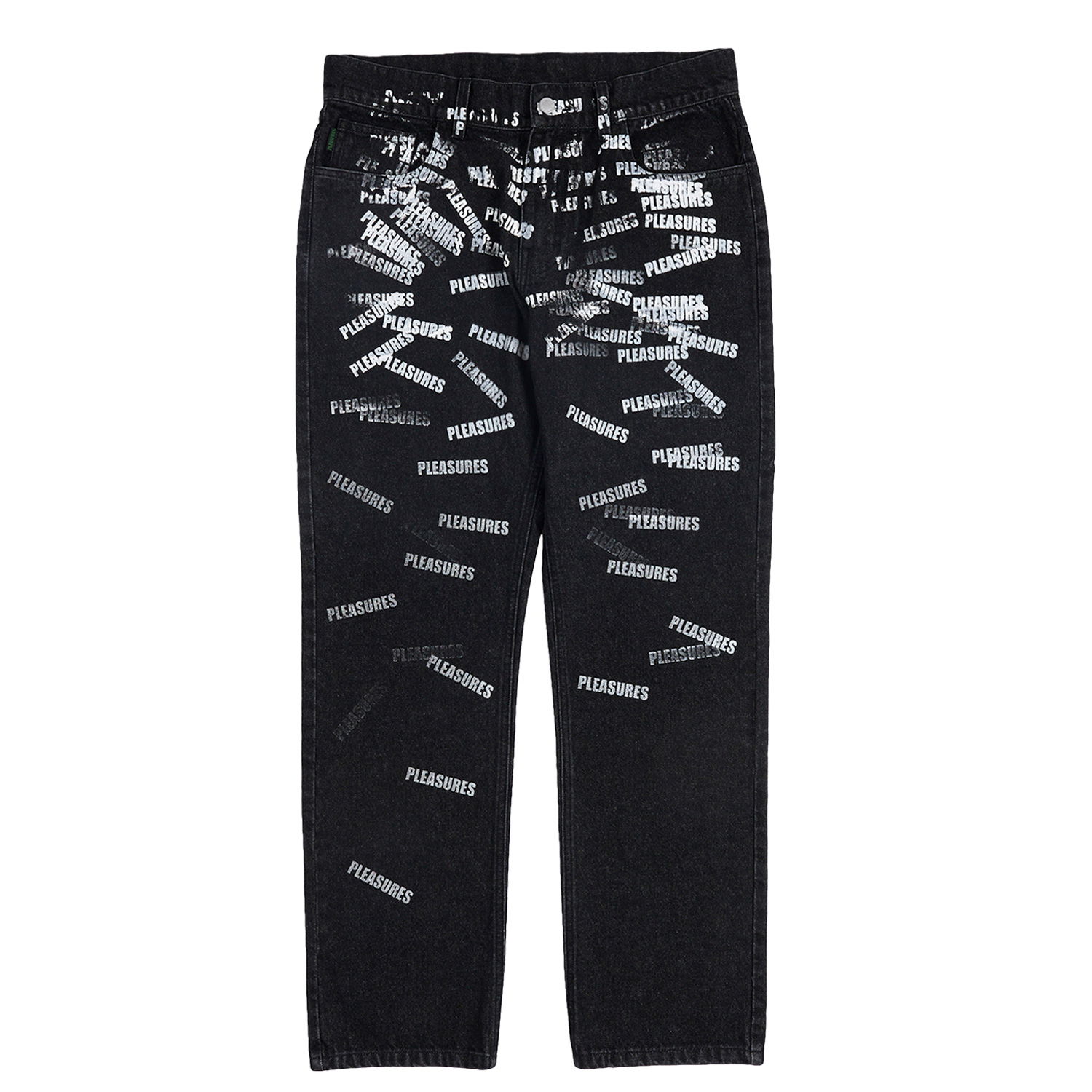 Džínsy Pleasures Plop 5 Pocket Denim Washed Black Čierna | P23SP040-BLACK, 0