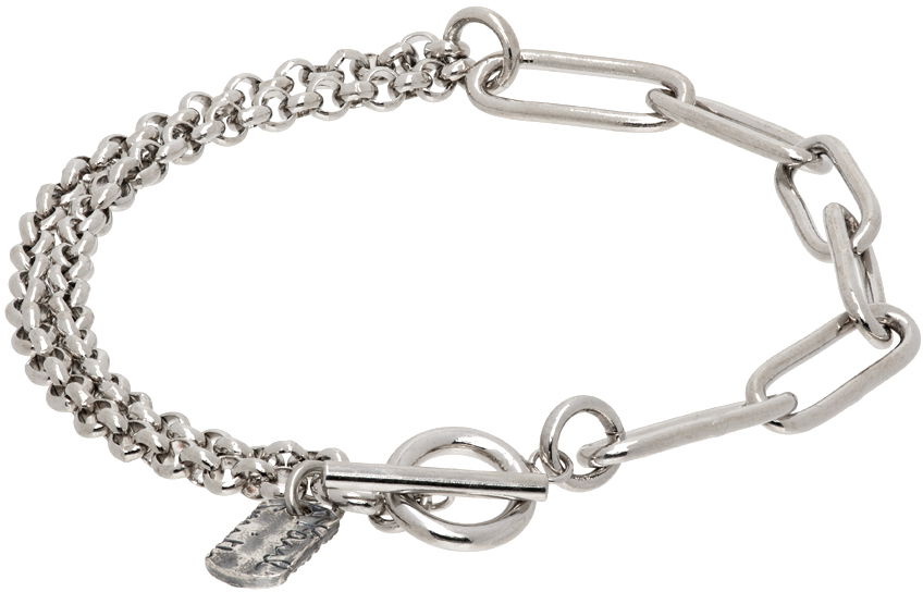 Náramok Paul Smith Paul Smith Two Chain Bracelet Metalická | M1A-BRAC-NMIX2-82-0, 1