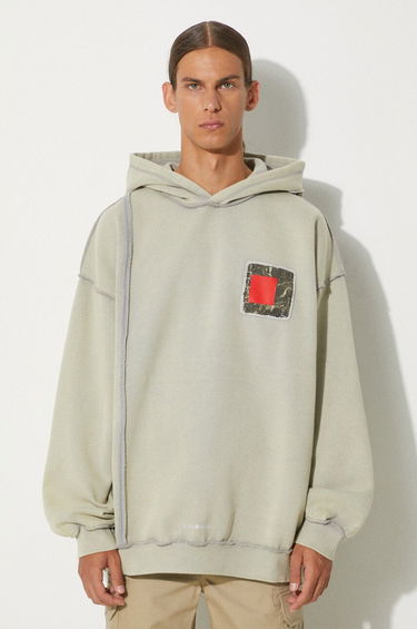 Mikina A-COLD-WALL* Relaxed Cubist Hoodie With Application Šedá | ACWMW088, 0