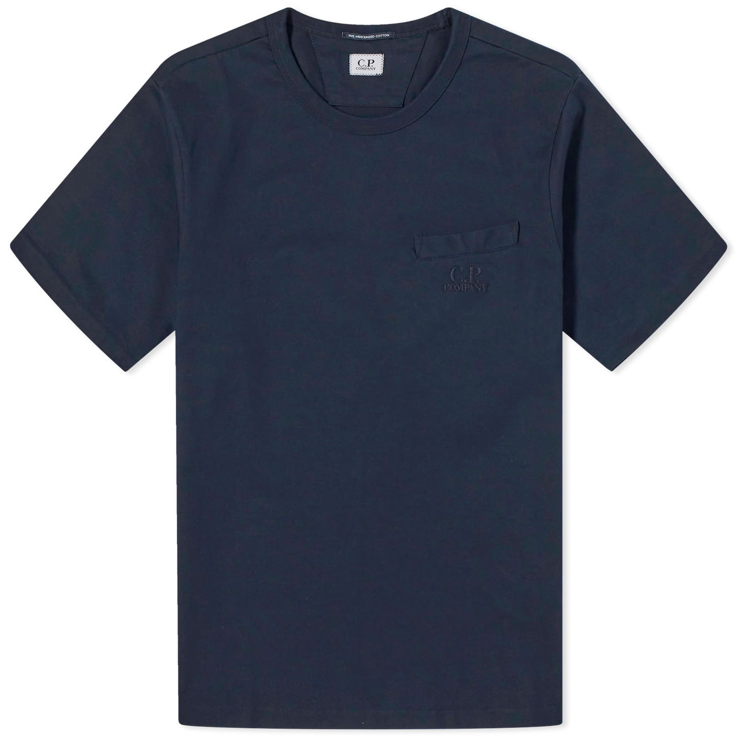 Tričko C.P. Company 30/2 Mercerized Jersey Twisted Pocket T-Shirt Navy | CMTS123A-006203W-888, 0
