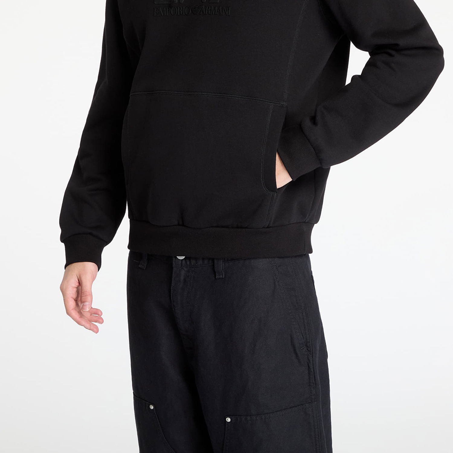 Mikina Emporio Armani EA7 Emporio Armani Train Visibility Hoodie Čierna | 7M000240AF10377, 1