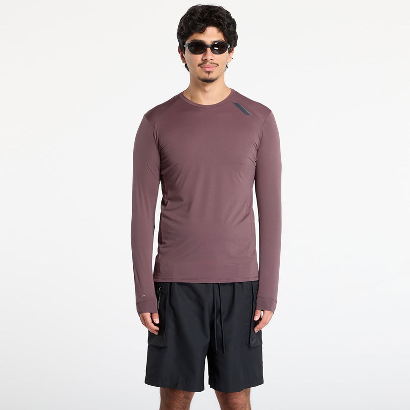 Tričko Soar Running Long Sleeve Tech Top Vínová | AW25-SLS4M-DKGRE