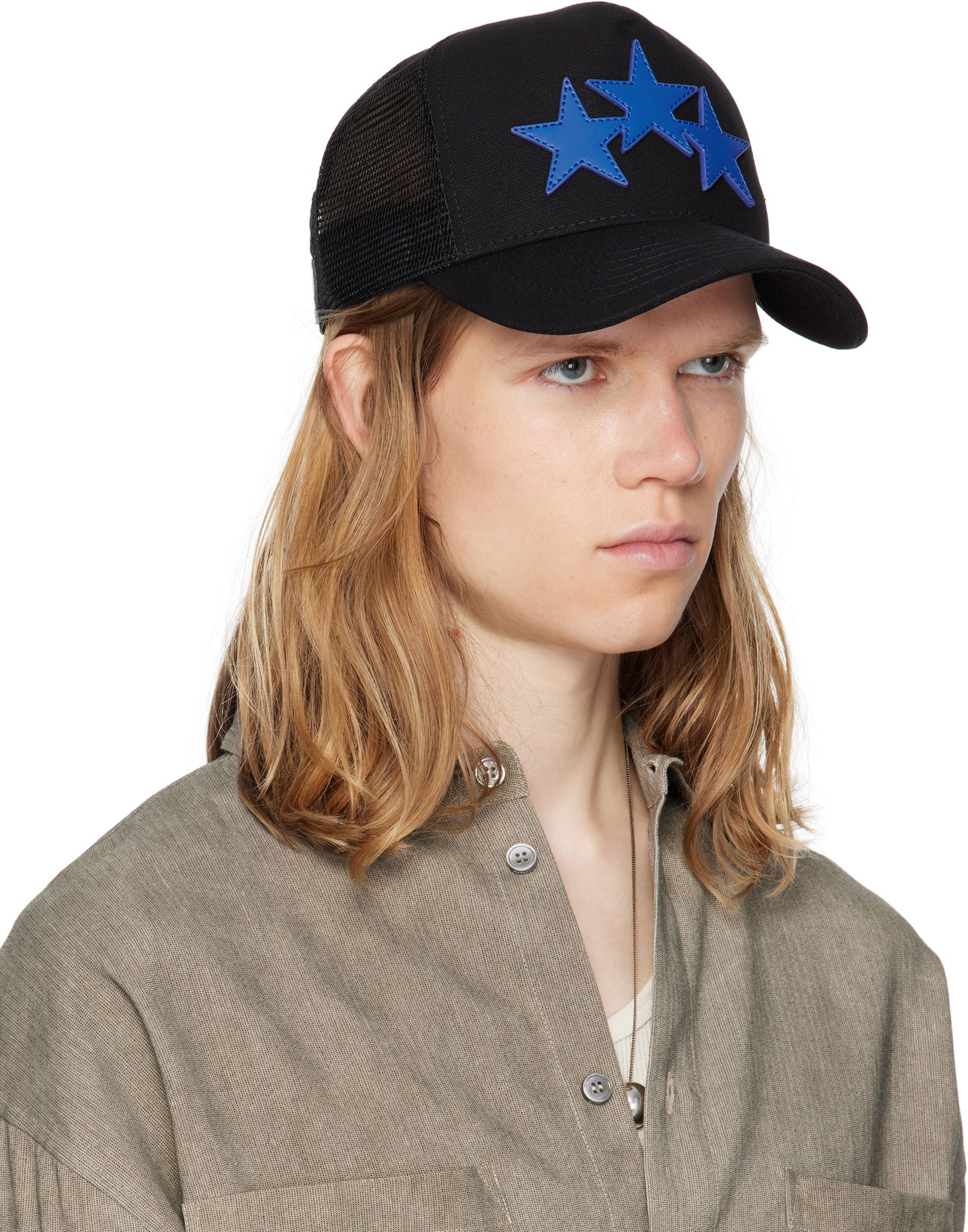 Šiltovka AMIRI 3 Star Trucker Cap Šedá | XMAH002, 1