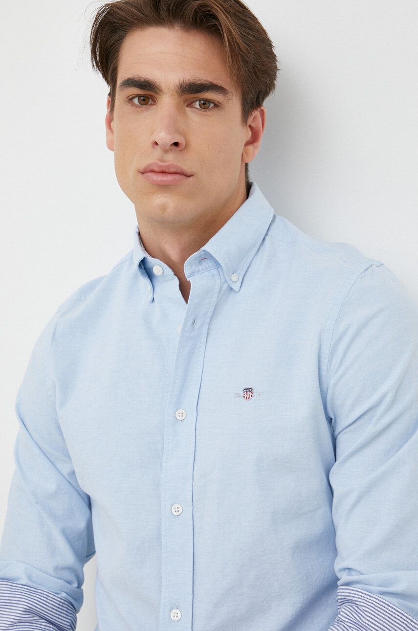 Košeľa GANT Cotton T-shirt Modrá | 3230115, 0